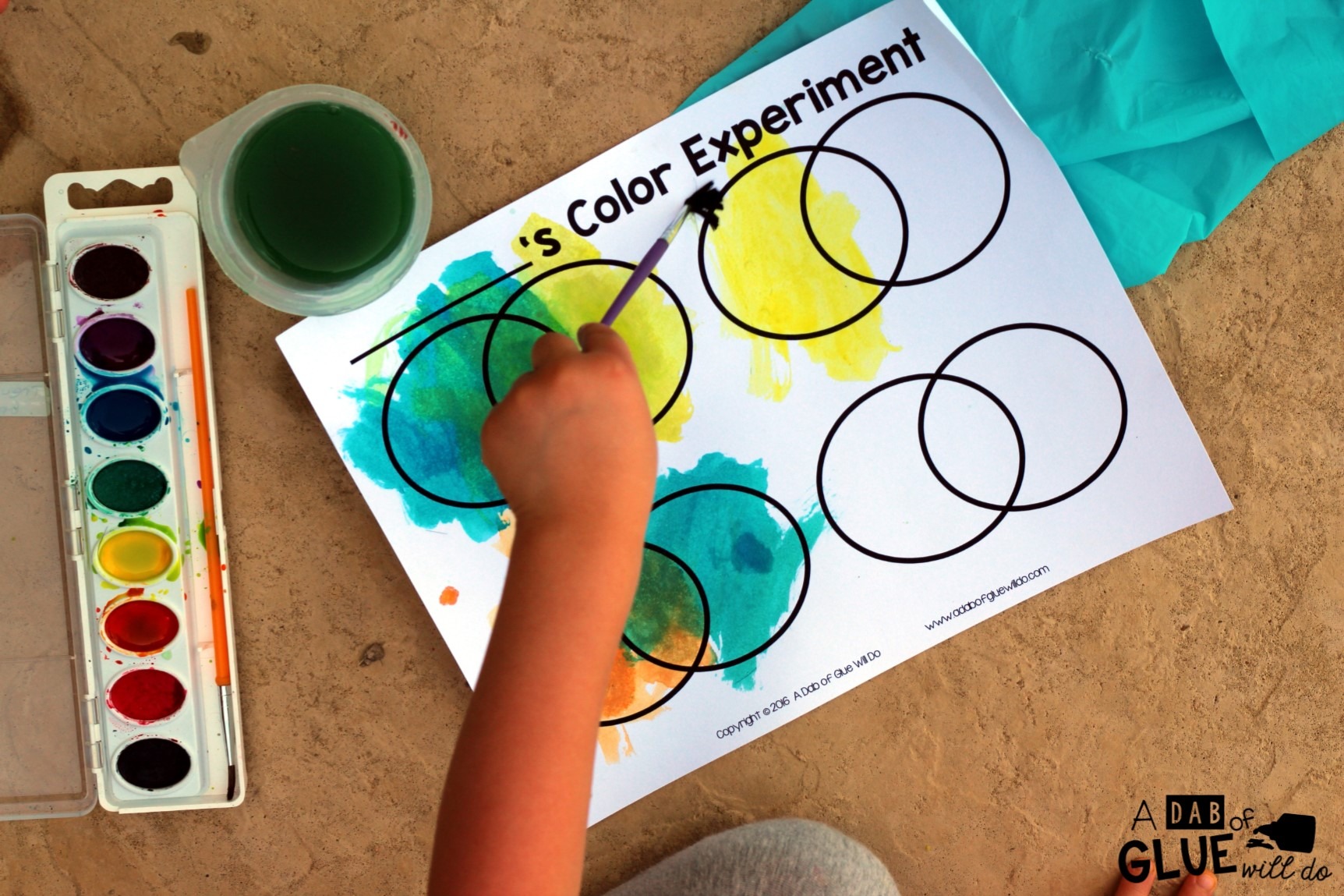 Kids learn best through doing so I always enjoy this hands-on color experiment to help introduce, review, or further their knowledge of colors. What I love about this activity is that it is great for a variety of ages. Preschoolers will find it fascinating and kindergarten and first graders will be just as equally enthralled.