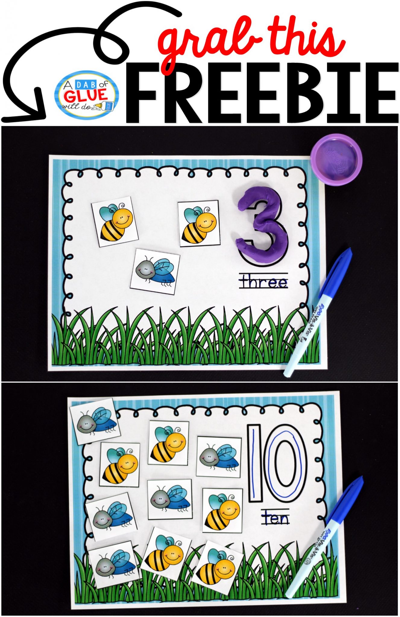 Insect Counting Mats freebie comes with insect counting mats for numbers 1 through 20. In addition there are five pages of insect cards. Insect Counting Mats freebie comes with insect counting mats for numbers 1 through 20. In addition there are five pages of insect cards. 