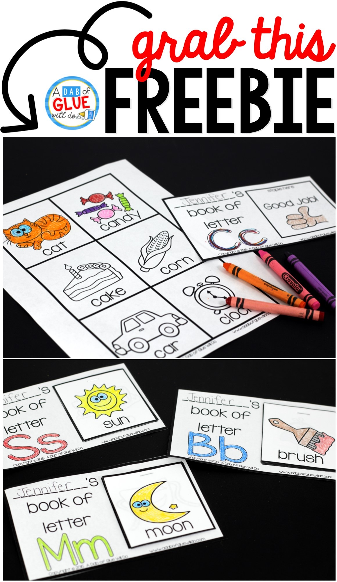 These Alphabet Flip Books will be the perfect way for your students to learn or review the letters of the alphabet. This free printable is great for preschool and kindergarten students. 