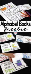 Join A Dab of Glue Will Do's Newsletter and get this full product for FREE. These Alphabet Books are great for a wide range of ages. They are perfect for introducing letters and even reviewing letters.