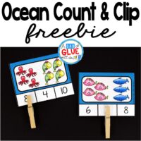 Ocean count and clip cards are perfect for the end of the year or summer review at home. There are two formats available. You can use the self checking count and clip cards or regular count and clip cards.