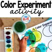 Kids learn best through doing so I always enjoy this hands-on color experiment to help introduce, review, or further their knowledge of colors. What I love about this activity is that it is great for a variety of ages. Preschoolers will find it fascinating and kindergarten and first graders will be just as equally enthralled.