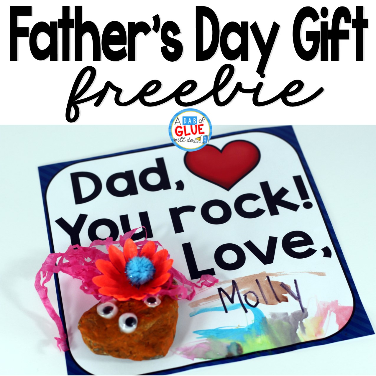 Here is a quick and easy father's day craft for FREE.