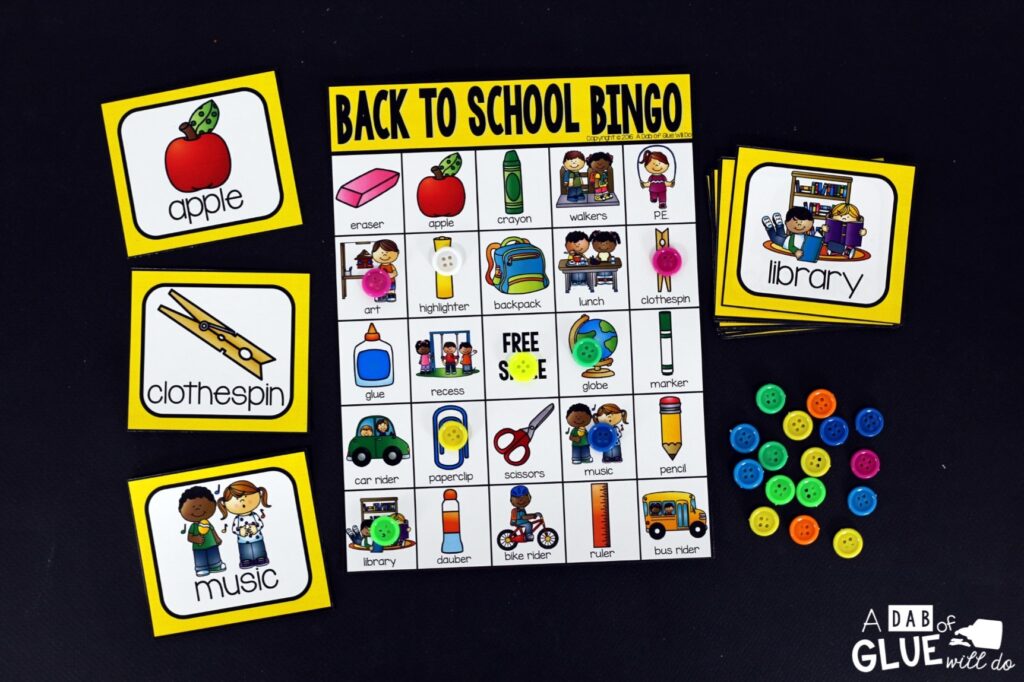 Play Bingo with your elementary age students for a fun back to school themed game! Perfect for large groups in your classroom or small review groups. Add this to your beginning of the year lesson plans with 30 unique Back to School Bingo boards! Teaching cards are also included in this fun game for young children! Black and white options available to save your color ink.