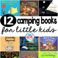 Are you going camping anytime soon with your kids? If so, here are 12 of my favorite camping books. Pick one or a few and jump right on in and help get your kiddos even more excited about their upcoming camping trip.