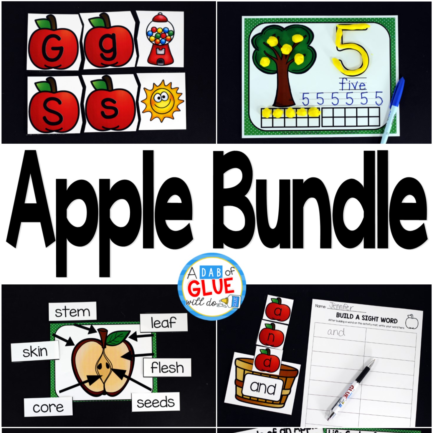Engage your class in an exciting hands-on experience learning more about the apple! This pack is perfect for science, language arts, and math centers in Kindergarten, First Grade, and Second Grade classrooms and packed full of inviting student activities. Celebrate Fall with apple themed center student worksheets.  Students will learn more about apples using puzzles, worksheets, clip cards, and subtraction mats. This pack is great for homeschoolers, hands-on kids activities, and to add to your unit studies!  Teachers will receive the complete unit for Autumn apple science, math, and literacy activities to help teach about apples to your lower elementary students!