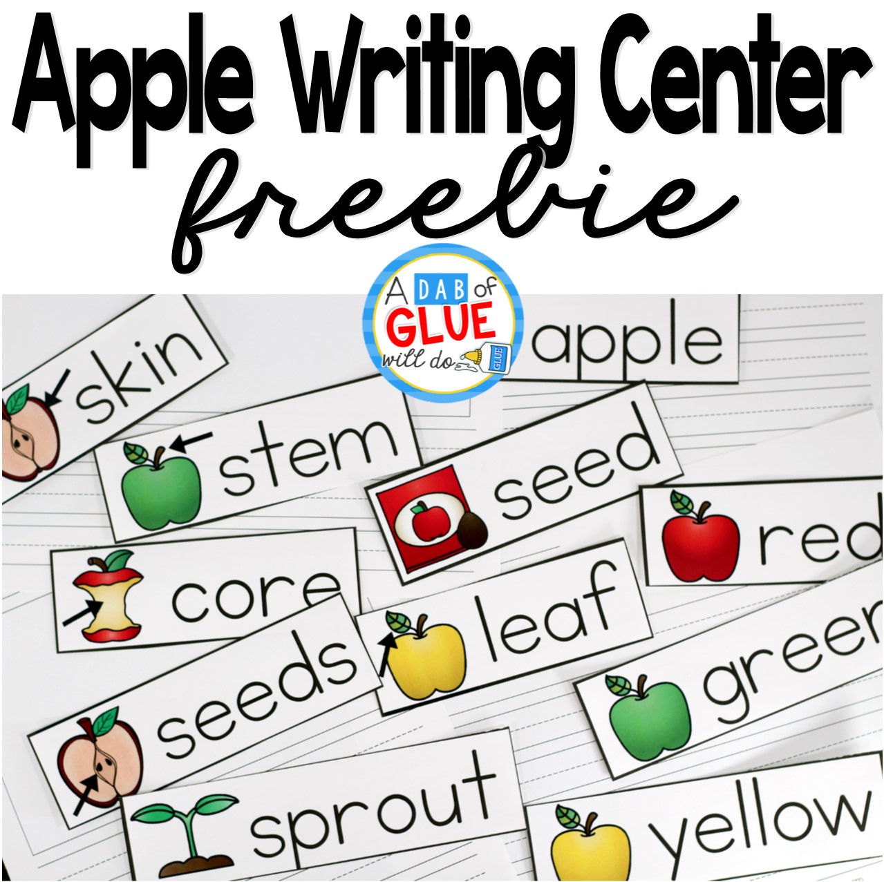 Apple Writing Center has everything that you need to include into your literacy rotations when learning about apples.