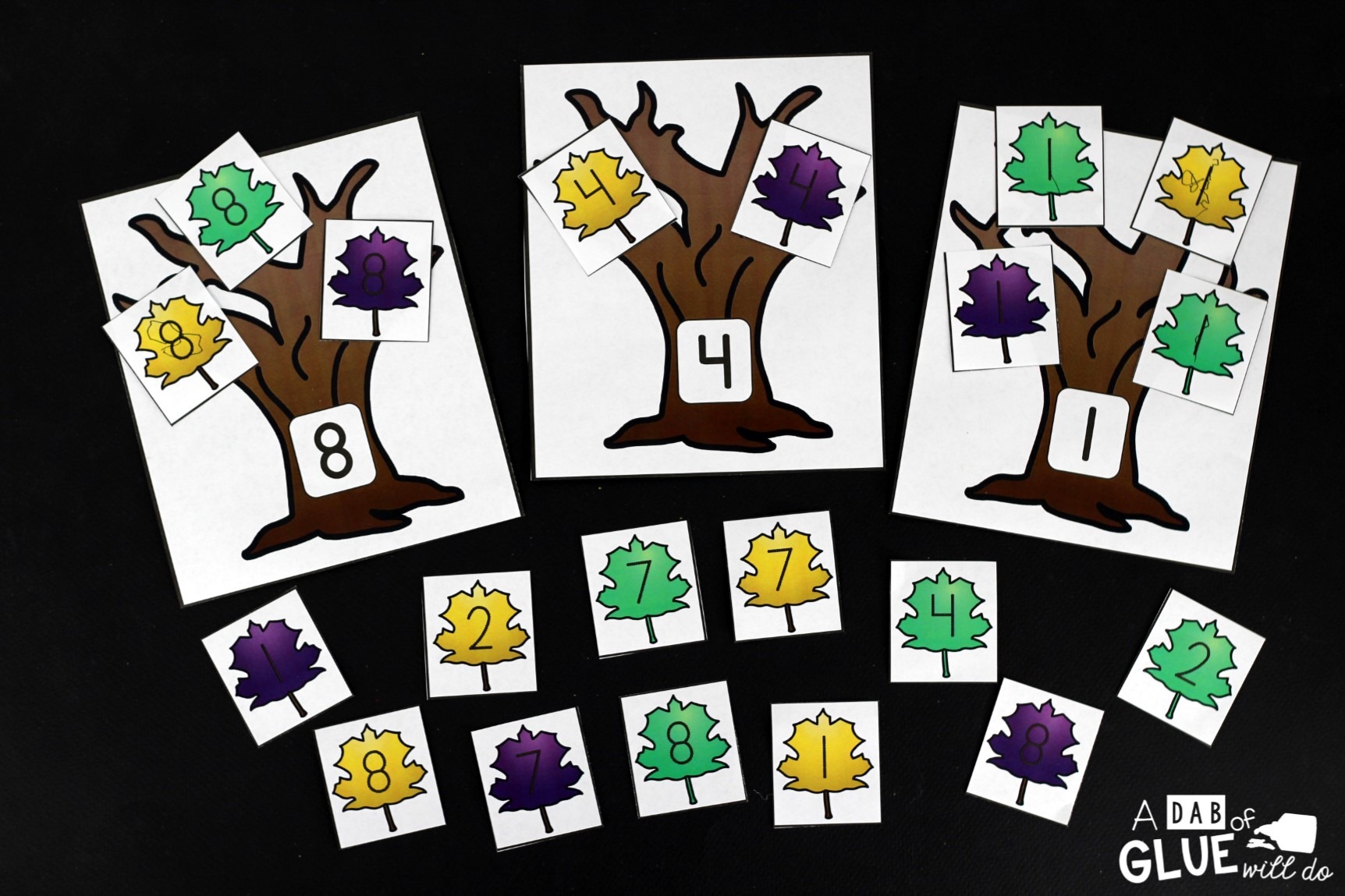 This Leaf Number Sort is the perfect activity to combine math, fun, fall, and leaves all into a no-prep center for preschool and kindergarten students. Download this printable today. 