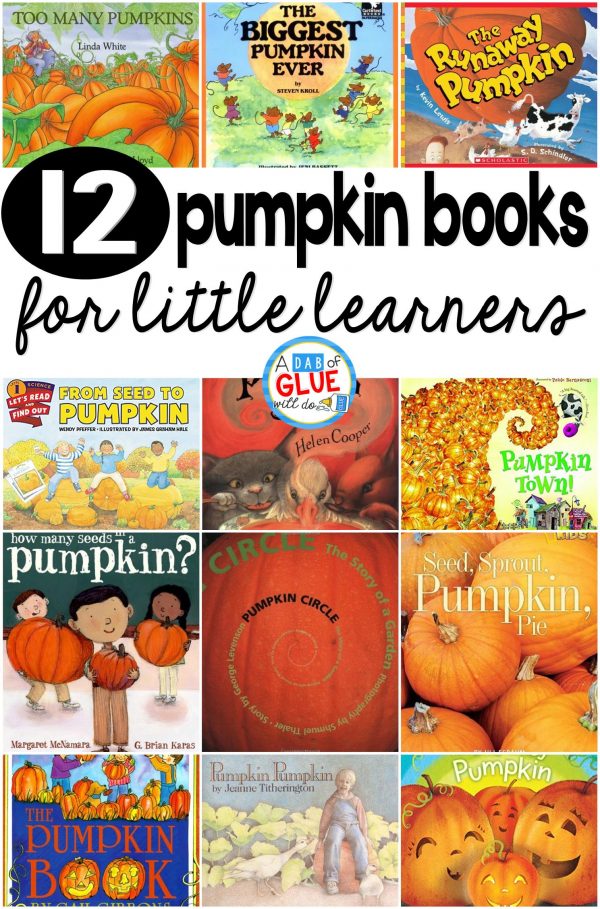 Our 12 favorite pumpkin books are the perfect addition for your fall lesson plans. These are great for preschool, kindergarten, or first grade students.