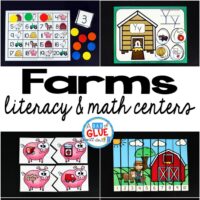 Engage your class in an exciting hands-on experience learning more about the apple! This Farm Literacy and Math Centers resource is perfect for language arts and math centers in preschool, pre-K, Kindergarten, and First Grade classrooms and packed full of inviting student activities. Celebrate fall or spring with farm themed center student worksheets.  Students will learn more about farms using puzzles, worksheets, clip cards, and number mats. This pack is great for homeschoolers, hands-on kids activities, and to add to your unit studies!  Teachers will receive the complete unit for farm literacy and math centers to help teach about farms to your lower elementary or preschool students!