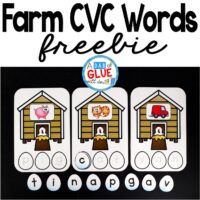 Farm CVC Words is perfect way to have students practice making words in a fun, hands-on literacy center. This free printable is perfect for preschool, kindergarten, and even first grade. It is a great addition during a farm theme or unit.