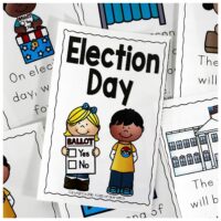 The Presidential Election will be here before we know it . Since this is a very important event for the United States that only happens every four years, it is important to discuss and educate even the littlest of learners. I always love combining social studies with literacy so I created an Election Day Emergent Reader and Ballot activity.
