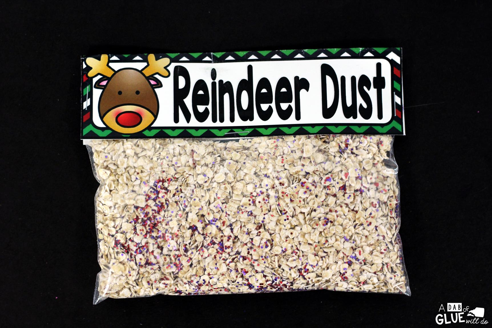 Reindeer Dust is the perfect free printable for your students or your child's friends at school. This fun activity will make their Christmas magical. It is perfect for preschool, kindergarten, and first grade students. 