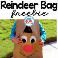 This Reindeer Bag is a fun way for your students to carry home all of their work home before Christmas break. A free template is included. Perfect for preschool, kindergarten, and first grade students. 