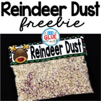 Reindeer Dust is the perfect free printable for your students or your child's friends at school. This fun activity will make their Christmas magical. It is perfect for preschool, kindergarten, and first grade students. 
