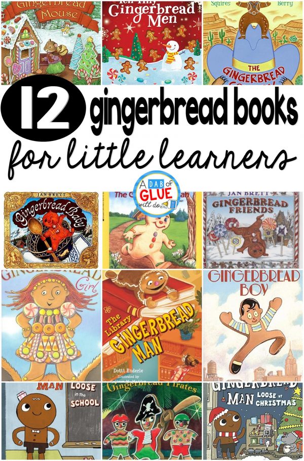 Our 12 favorite gingerbread books are perfect for your holiday or Christmas lesson plans or at home with your children. These are great for preschool, kindergarten, or first grade students.