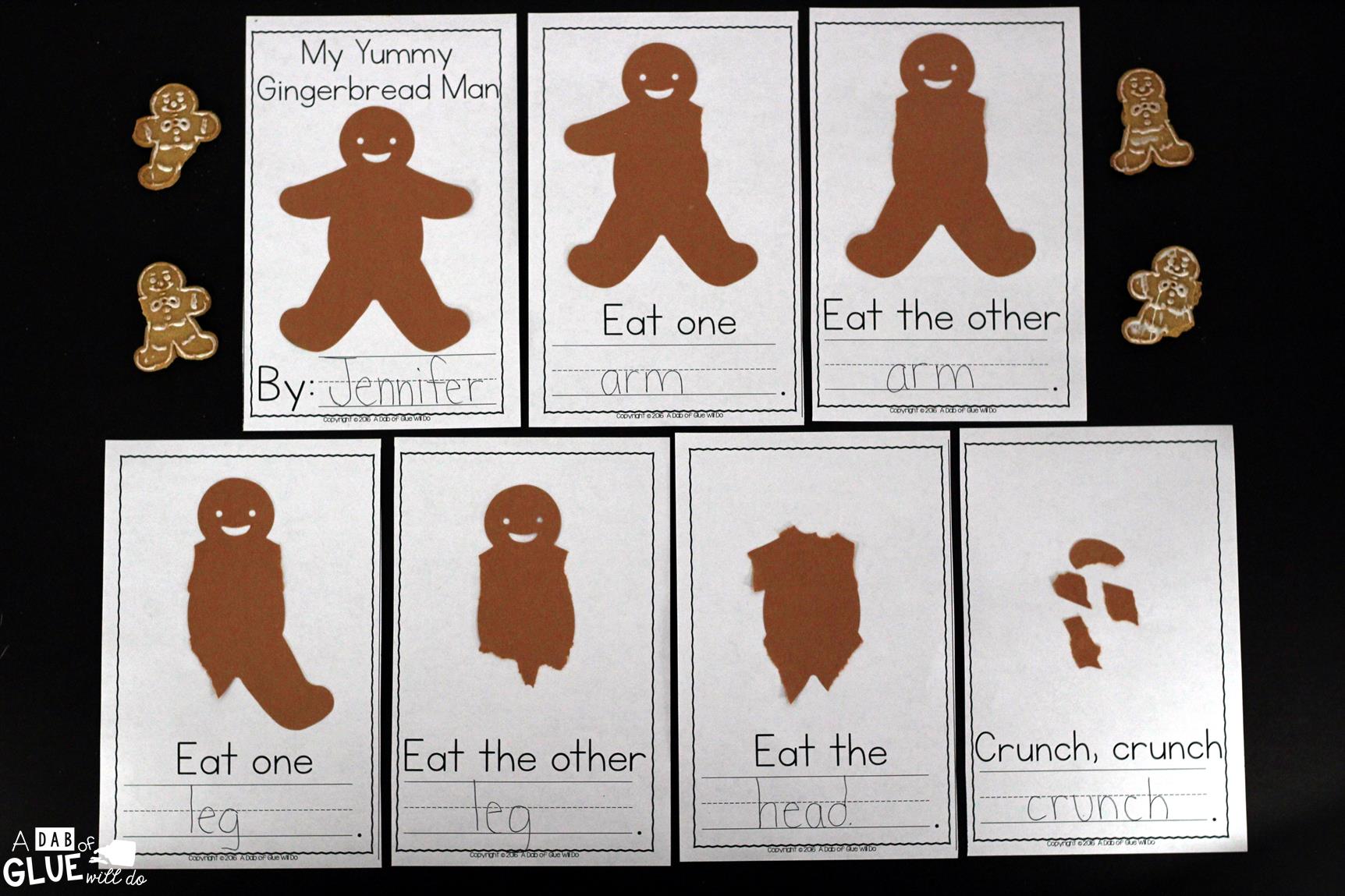 My Yummy Gingerbread Book is the perfect hands-on activity to do with your preschool, kindergarten, or first grade students. This free printable allows students to listen and follow directions, while having fun. It is perfect for the Christmas and holiday season.