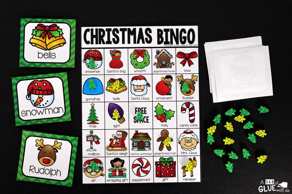 Play Bingo with your elementary age students for a fun Christmas themed game! Perfect for large groups in your classroom or small review groups. Add this to your Christmas or Holiday party with 30 unique Christmas Bingo boards with your students! Teaching cards are also included in this fun game for young children! Black and white options available to save your color ink.