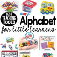 Here are our favorite alphabet toys and tools for teaching little learners.  These are perfect for preschool, kindergarten, and first grade students.