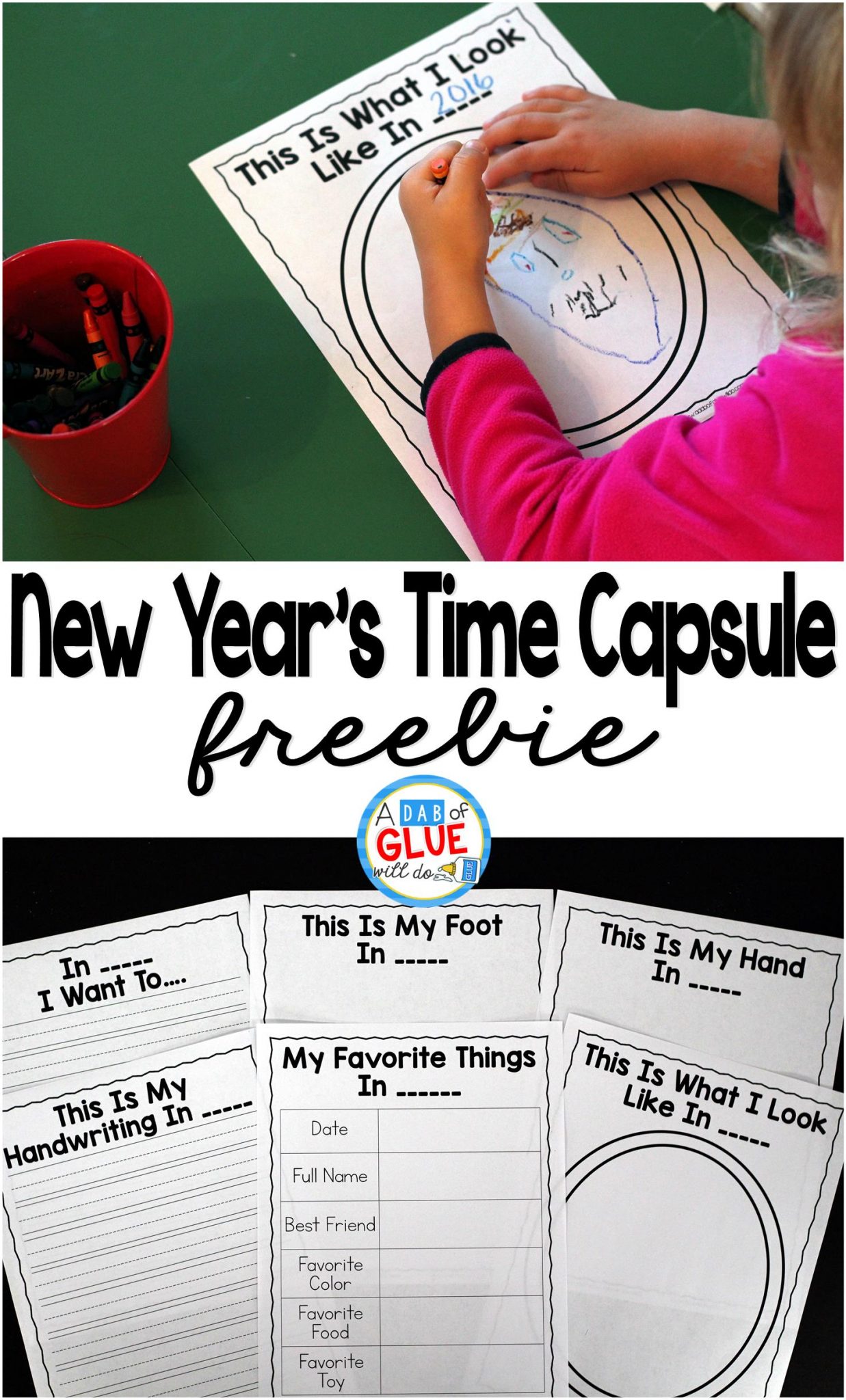 New Year’s Time Capsule Ideas and Printable