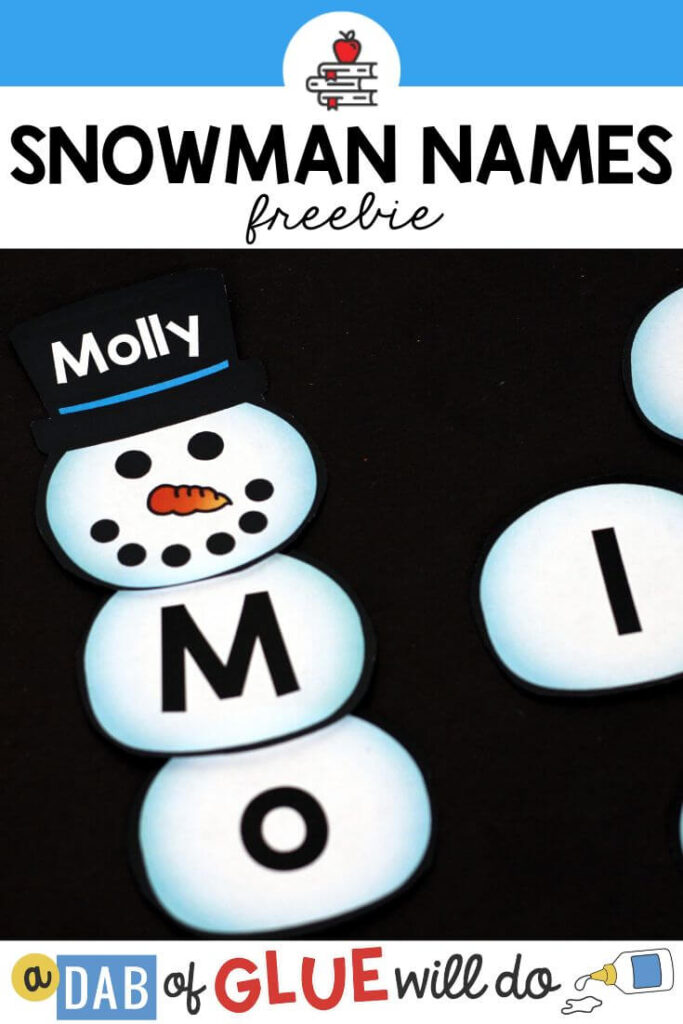 A snowman name building practice