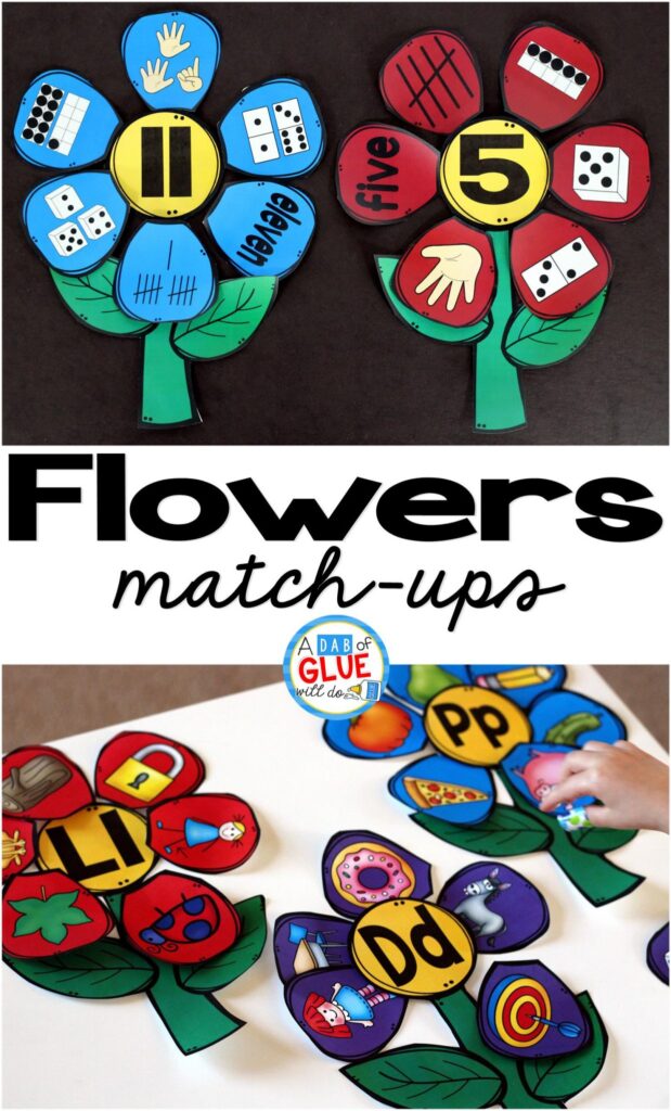 Make learning fun with these these Flowers Initial Sound and Number Match-Ups. Your elementary age students will love this fun spring themed literacy center and math center! Perfect for literacy stations, math stations, or small review groups. Use in your Preschool, Kindergarten, and First Grade classrooms. Black and white options available to save your color ink.