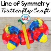 This Line of Symmetry Butterfly Craft is a fun process art activity and will be a great addition to your butterfly unit this year. This is perfect for preschool, kindergarten, and first grade students.