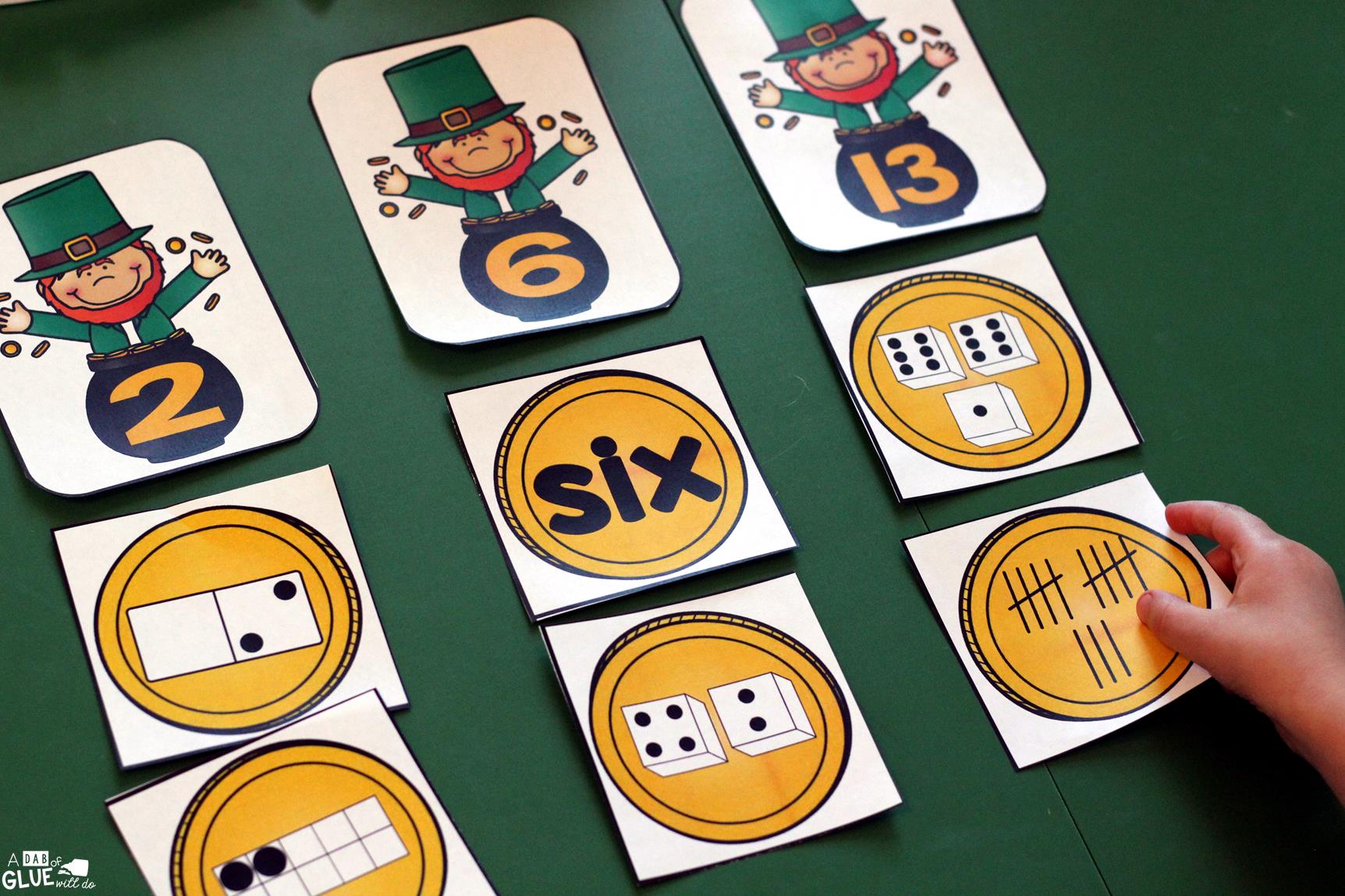Make learning fun with these themed Initial Sound and Number Match-Ups. Your elementary age students will love this fun St. Patrick's Day themed literacy center and math center! Perfect for literacy stations, math stations, or small review groups. Use in your Preschool, Kindergarten, and First Grade classrooms. Black and white options available to save your color ink.