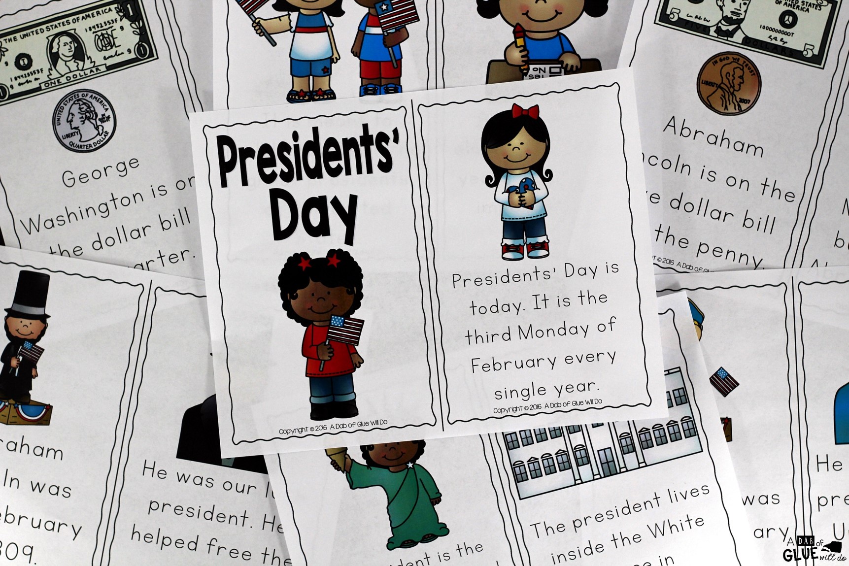 Presidents' Day Emergent Reader is the perfect addition to your social studies lesson plans this February. This free printable is great for preschool, kindergarten, and first grade students. 