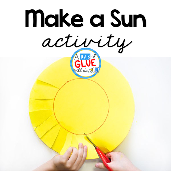Make a Sun Scissor Skills Activity -