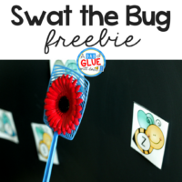 Swat the Bug Learning Activity is a great hands-on way to practice numbers and letters of the alphabet. This free printable is perfect for preschool and kindergarten students.