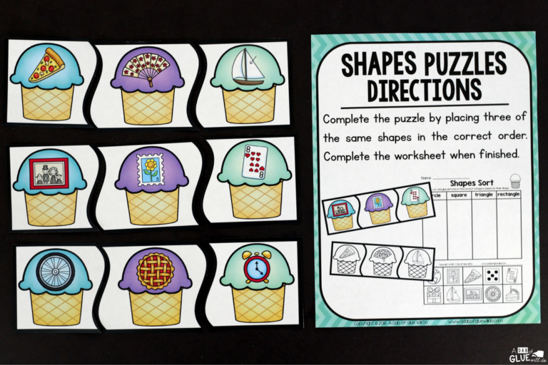 Ice Cream Literacy and Math Centers