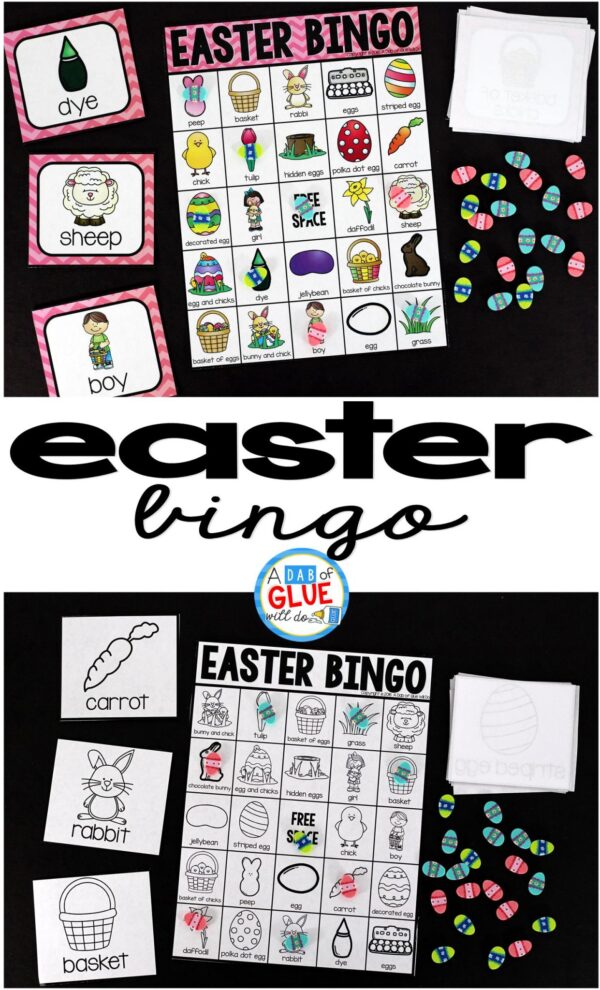 Play Bingo with your elementary age students with these fun Bingo Sheets for Easter! Perfect for large groups in your classroom or small review groups. Add this to your Easter party with 30 unique themed Bingo boards with your students! Teaching cards are also included in this fun game for young children! Black and white options available to save your color ink.