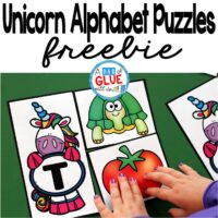 Do you have any unicorn lovers in your classroom or house? These unicorn Alphabet Puzzles will be the perfect way for your preschool and kindergarten students to practice learning the alphabet. This free printable is great for introducing or reviewing the letters.