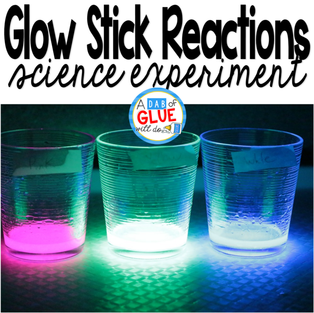 Kids can learn about the chemical properties of glow sticks and how they create glowing light in the glow stick science lab.