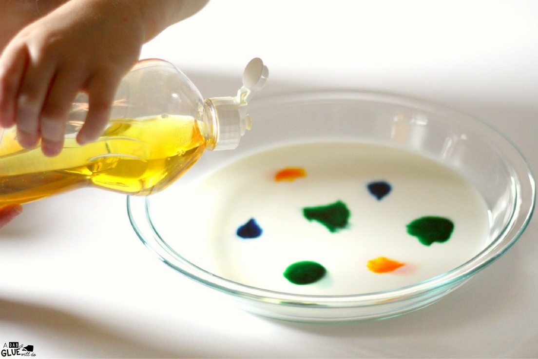 This magic milk science experiment is a classic for kids of all ages. Using common, nontoxic kitchen supplies, the kids will create vibrant art while learning about the science behind the swirling colors that truly makes this experiment magical.