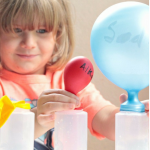 In the self-inflating balloon science experiment, kids will learn which chemical reaction is the best at inflating balloons. Classroom-friendly!