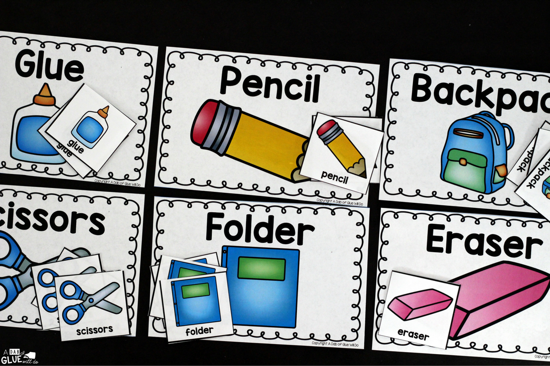 This School Supplies Sort Printable will be the perfect addition to your back to school lesson plans. Students can practice sorting with this free printable. It is perfect for preschool and kindergarten students. 