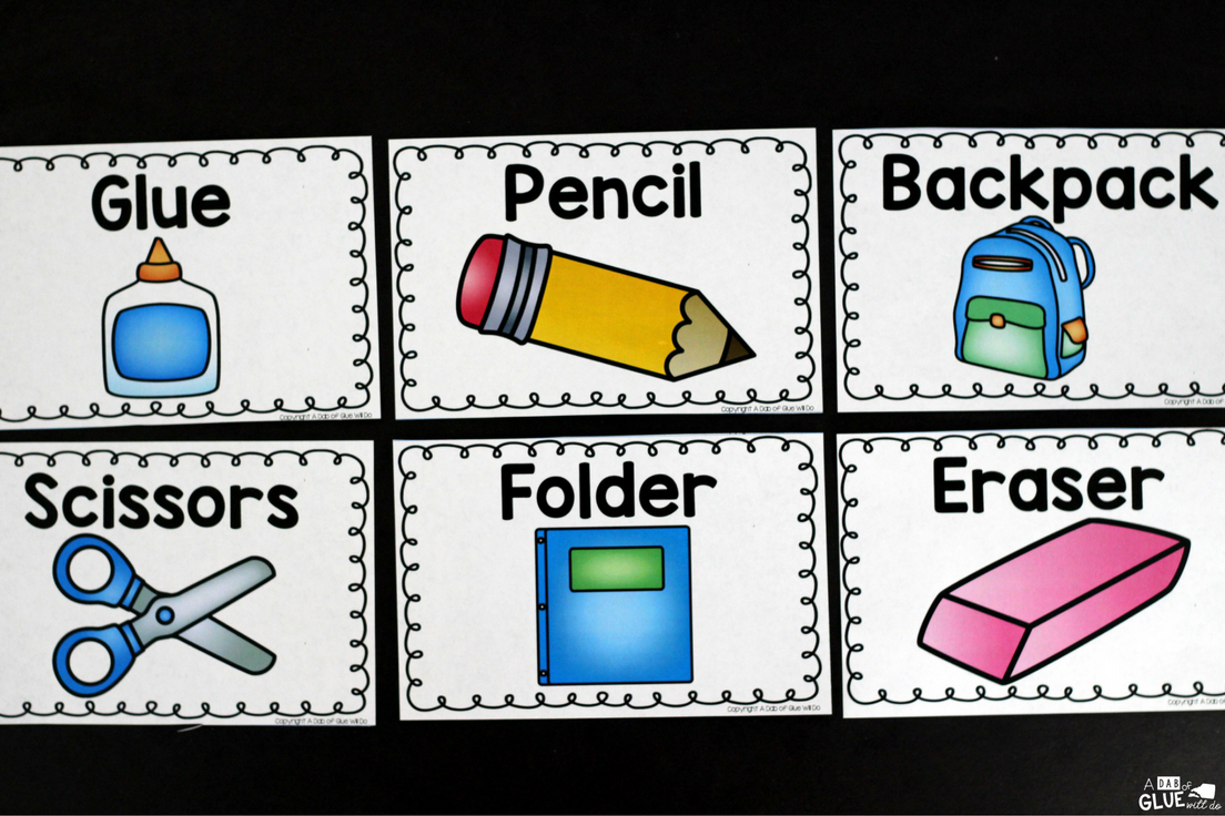 This School Supplies Sort Printable will be the perfect addition to your back to school lesson plans. Students can practice sorting with this free printable. It is perfect for preschool and kindergarten students. 
