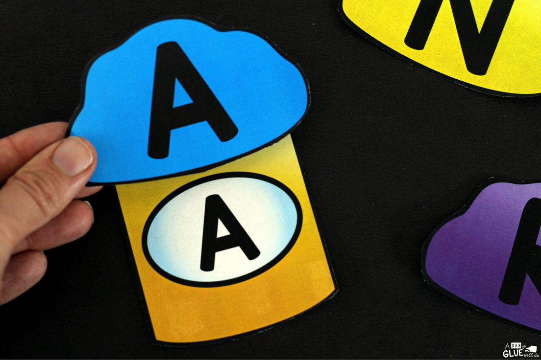 Play Dough Alphabet Match-Ups are a fun, hands-on way for students to practice learning the letters of the alphabet. This free printable is perfect for preschool and kindergarten students. 