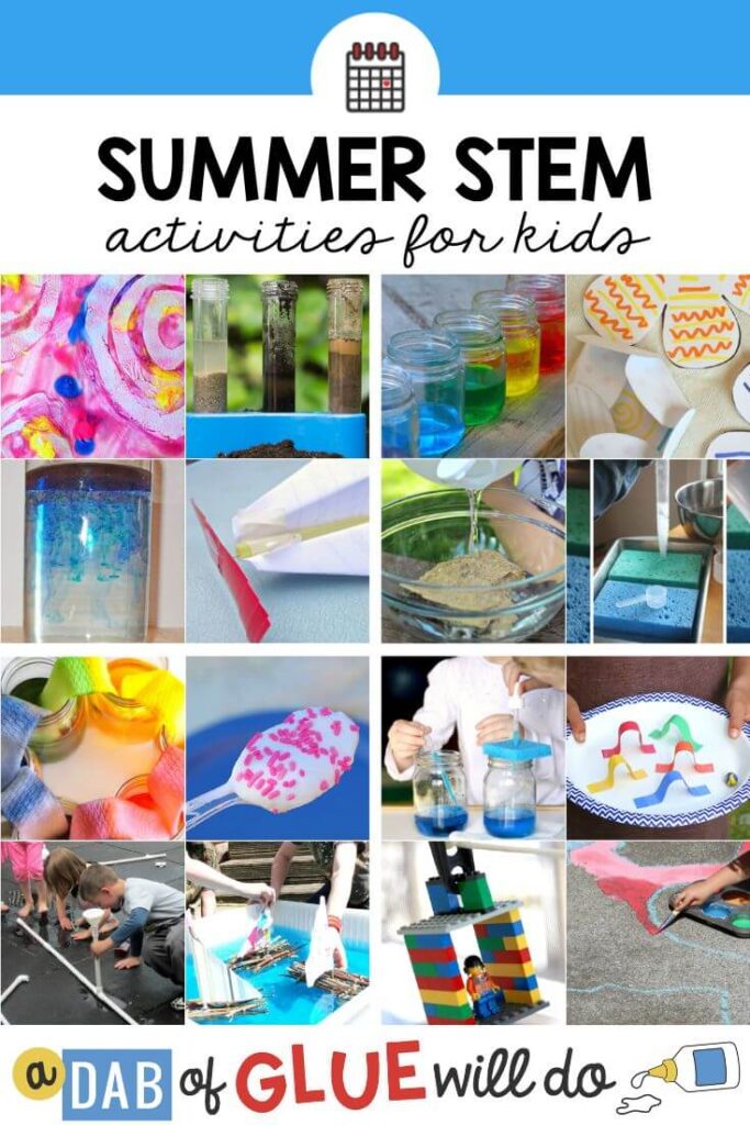 A collection of Summer STEM activities for kids