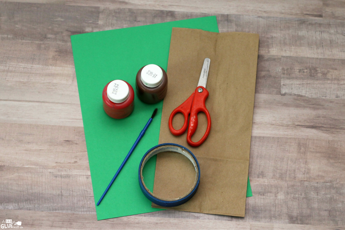 This Paper Bag Apple Craft is a fun and easy craft for young children to make to celebrate and decorate for Fall in the classroom.