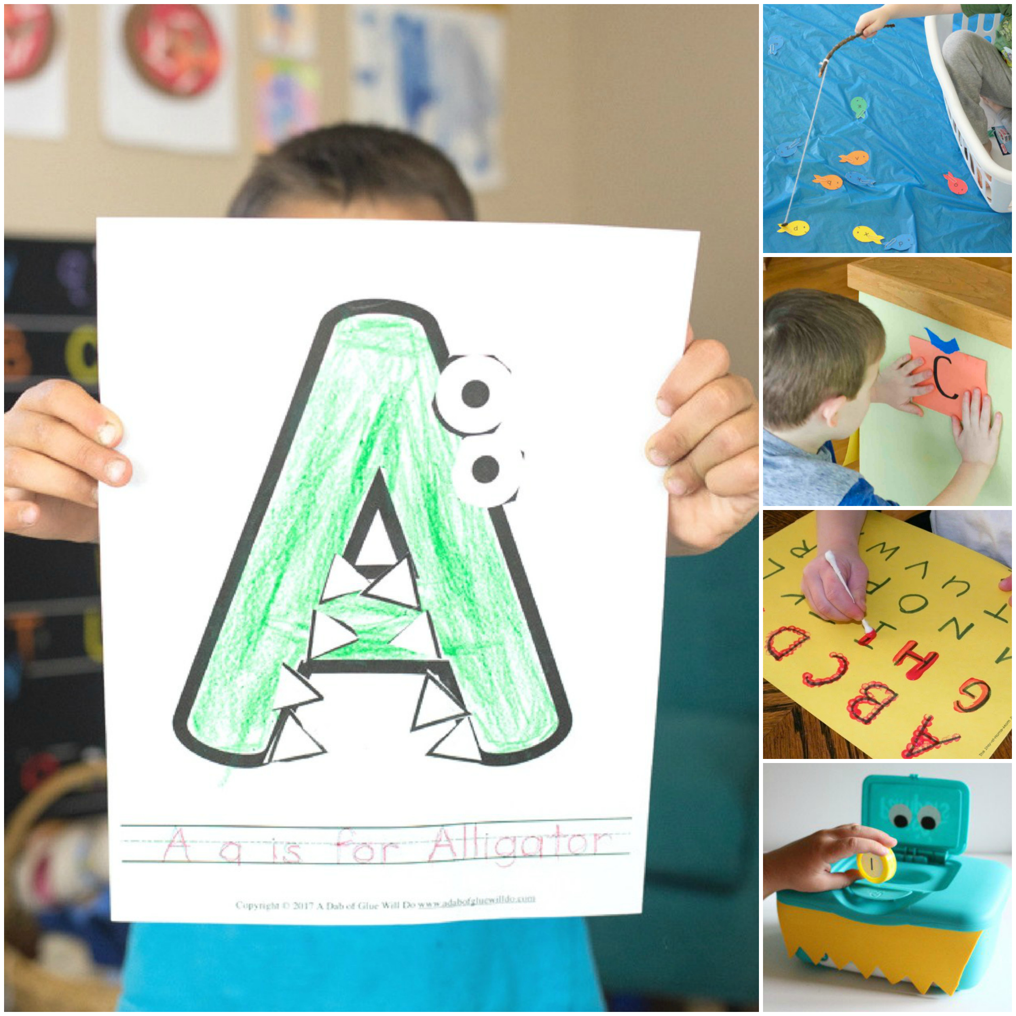 The alphabet is one of my favorite things to teach little learners! When you can make learning hands-on kids LOVE it and learning really sticks with the kids. Here's a set of some of my favorite hands-on alphabet learning for little learners!