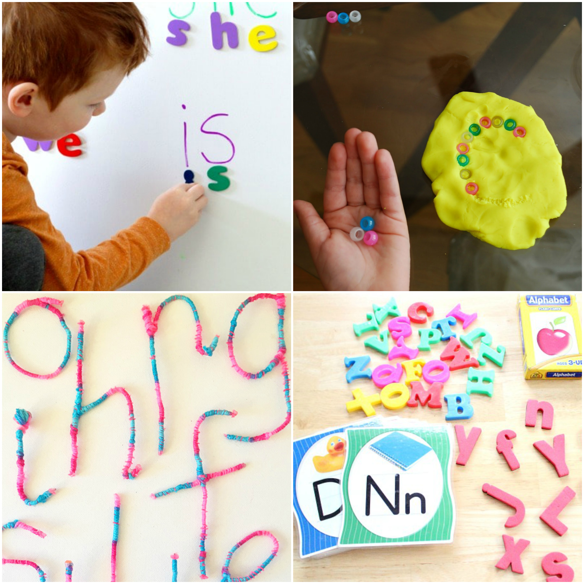 The alphabet is one of my favorite things to teach little learners! When you can make learning hands-on kids LOVE it and learning really sticks with the kids. Here's a set of some of my favorite hands-on alphabet learning for little learners!
