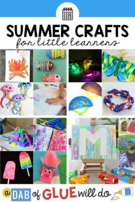 A collection of summer crafts for kids
