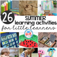 Little learners love all things hands-on and summertime is the perfect time to get them outside for summer learning activities! This list is packed full of hands-on activities, crafts, and STEM learning for little learners.