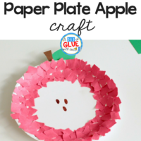 Get kids excited about apples and fall with this fine motor paper plate apple craft using torn paper. It's adorable and classroom friendly!