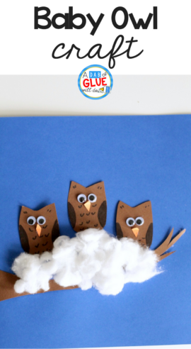 This simple owl babies craft is adorable and super simple which makes it perfect for preschool or kindergarten classrooms.