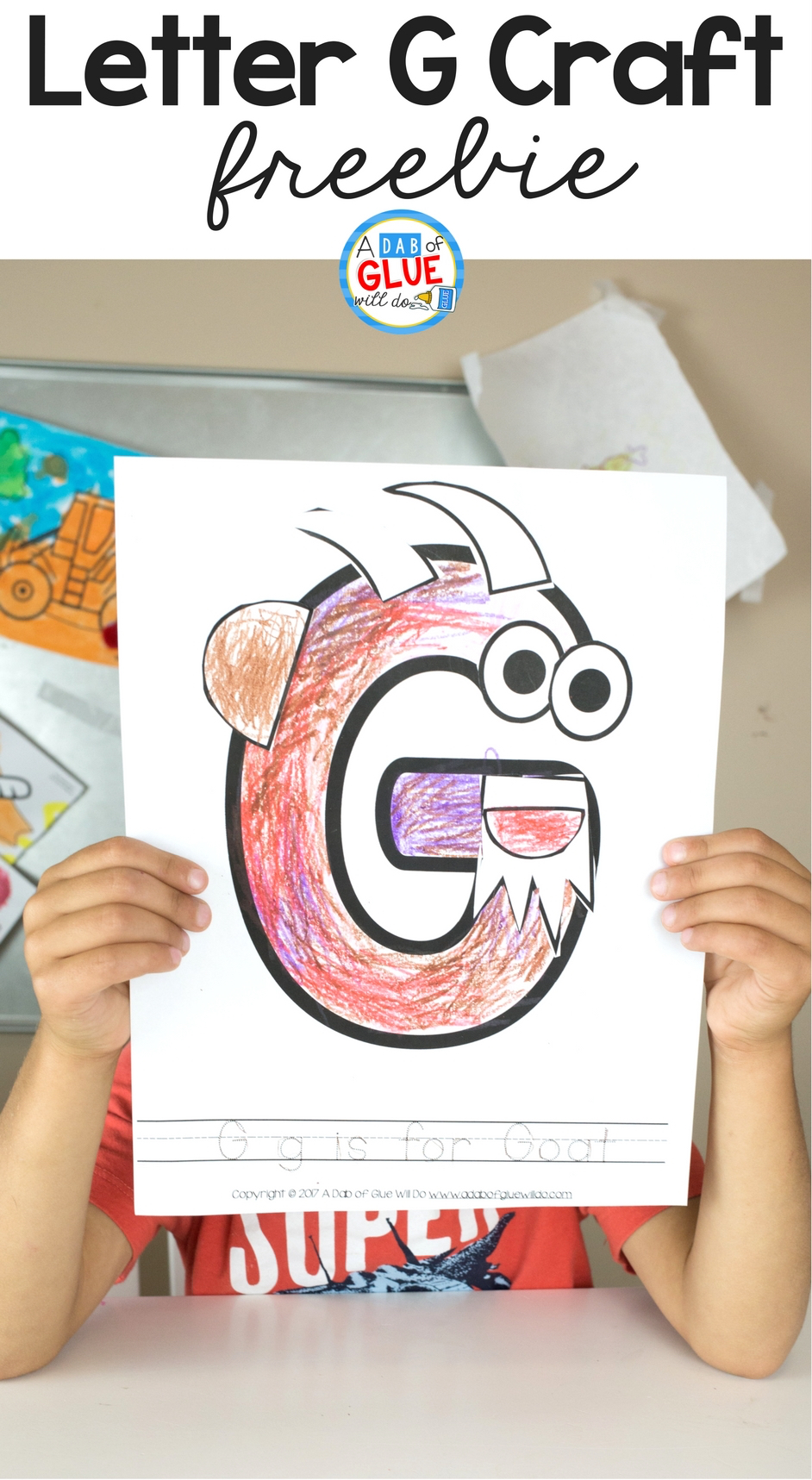 We are back with our Animal Alphabet Letter of the Week Series! This special series is dedicated to helping you teach your students and children the letters of the alphabet in a fun, hands-on way. Each week we share alphabet crafts that your child can color, cut, trace, and glue to make a fun animal that begins with the featured letter! Let's get back to it with this G is for Goat craft!
