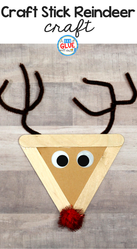  To go along with our reindeer unit study, we made this Craft Stick Reindeer Craft. This craft is the perfect addition to your unit study and adorable classroom decoration.